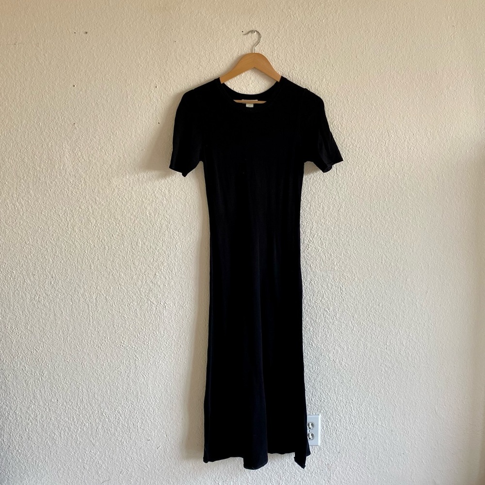 HM long black dress